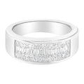 14K White Gold Princess and Baguette-cut Diamond Ring (1.0 Cttw, H-I Color, VS2-SI1 Clarity)-0