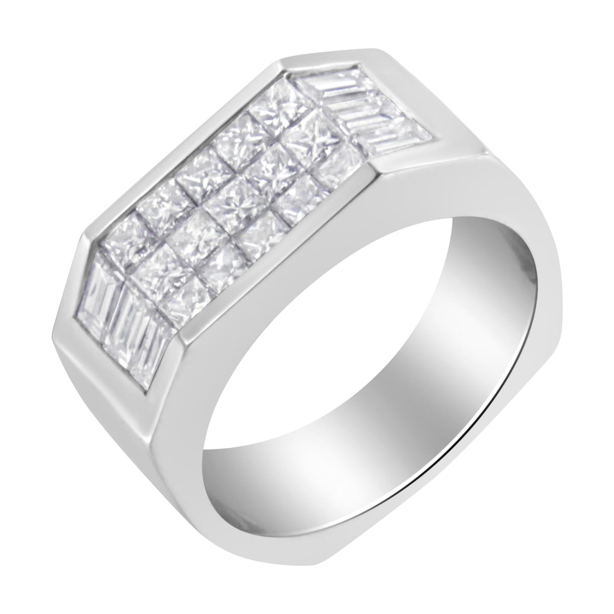14KT White Gold Diamond Ring (1 3/4 cttw, G-H Color, VS2-SI1 Clarity)-4
