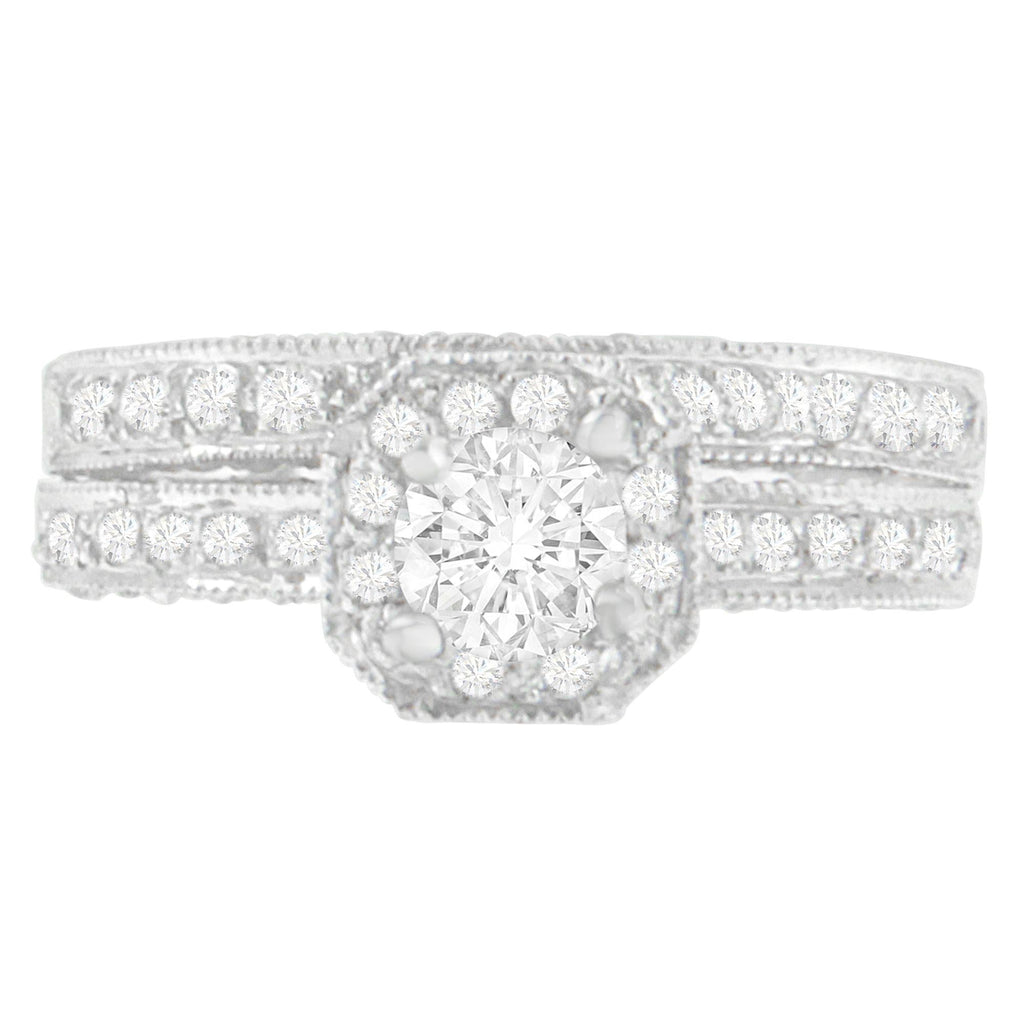 Round Brilliant Diamond Solitaire Ring in 14K White Gold