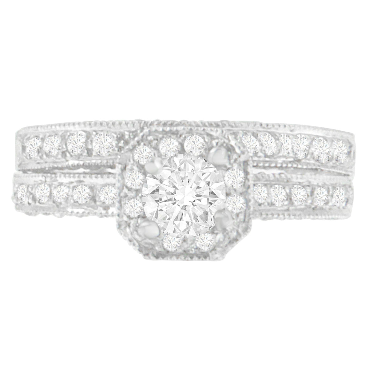 Round Brilliant Diamond Solitaire Ring in 14K White Gold