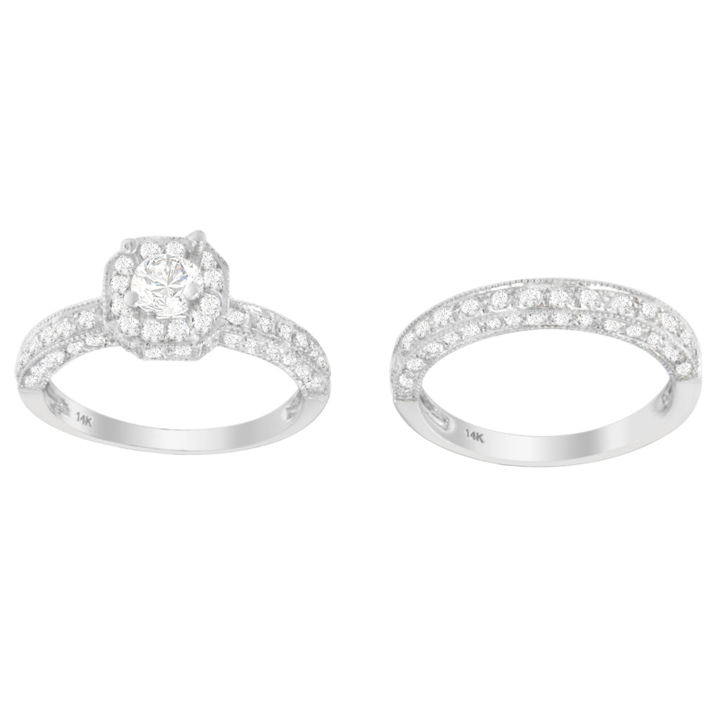 Round Brilliant Diamond Solitaire Ring in 14K White Gold