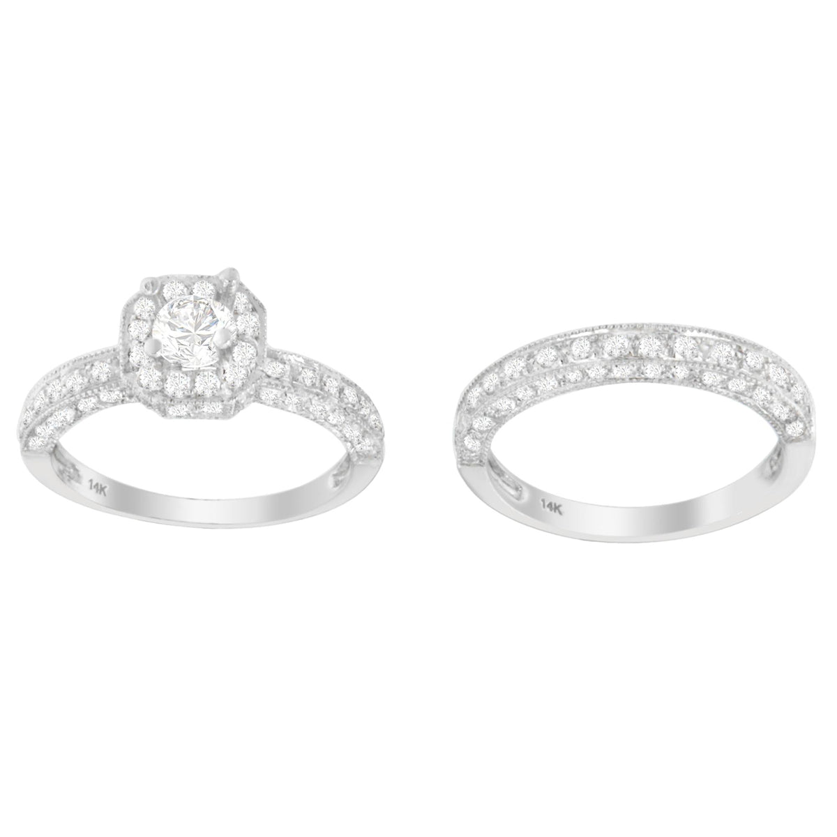 Round Brilliant Diamond Solitaire Ring in 14K White Gold