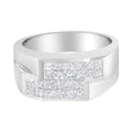 14KT White Gold Diamond Cluster Ring (1 3/4 cttw, G-H Color, VS2-SI1 Clarity)