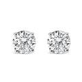 Lab Grown Diamond Solitaire Stud Earrings in Platinum