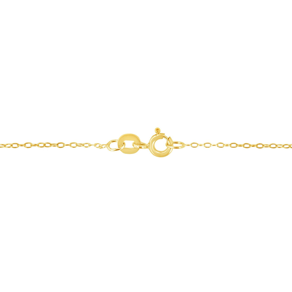 AGS Certified 14K Yellow Gold 2.0 Cttw Diamond Journey Pendant Necklace