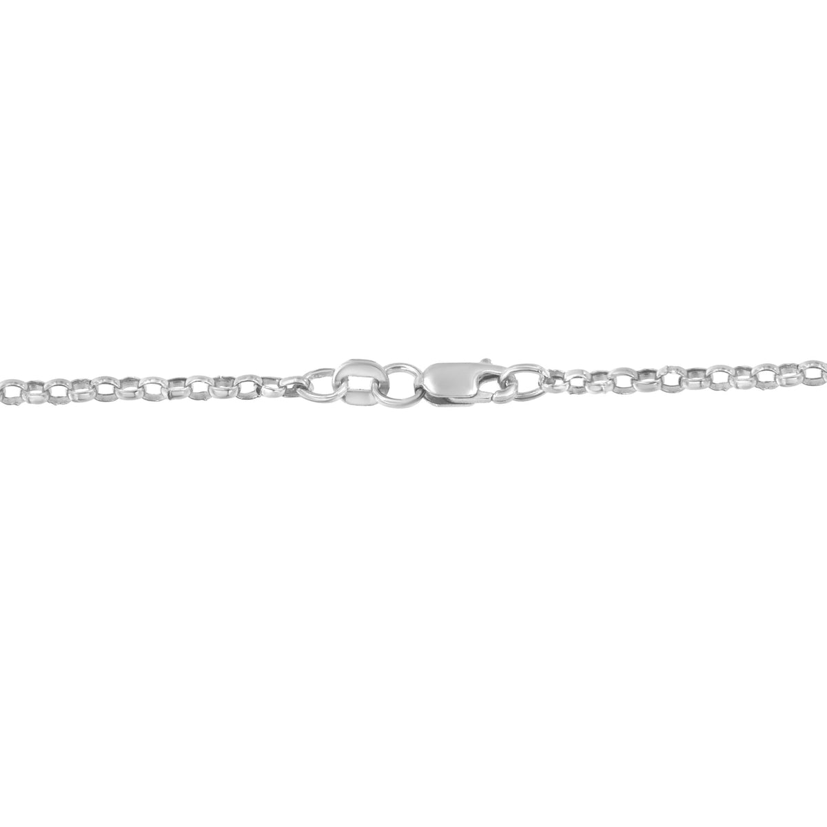 14K White Gold Princess Cut Diamond Triple Heart Pendant Necklace