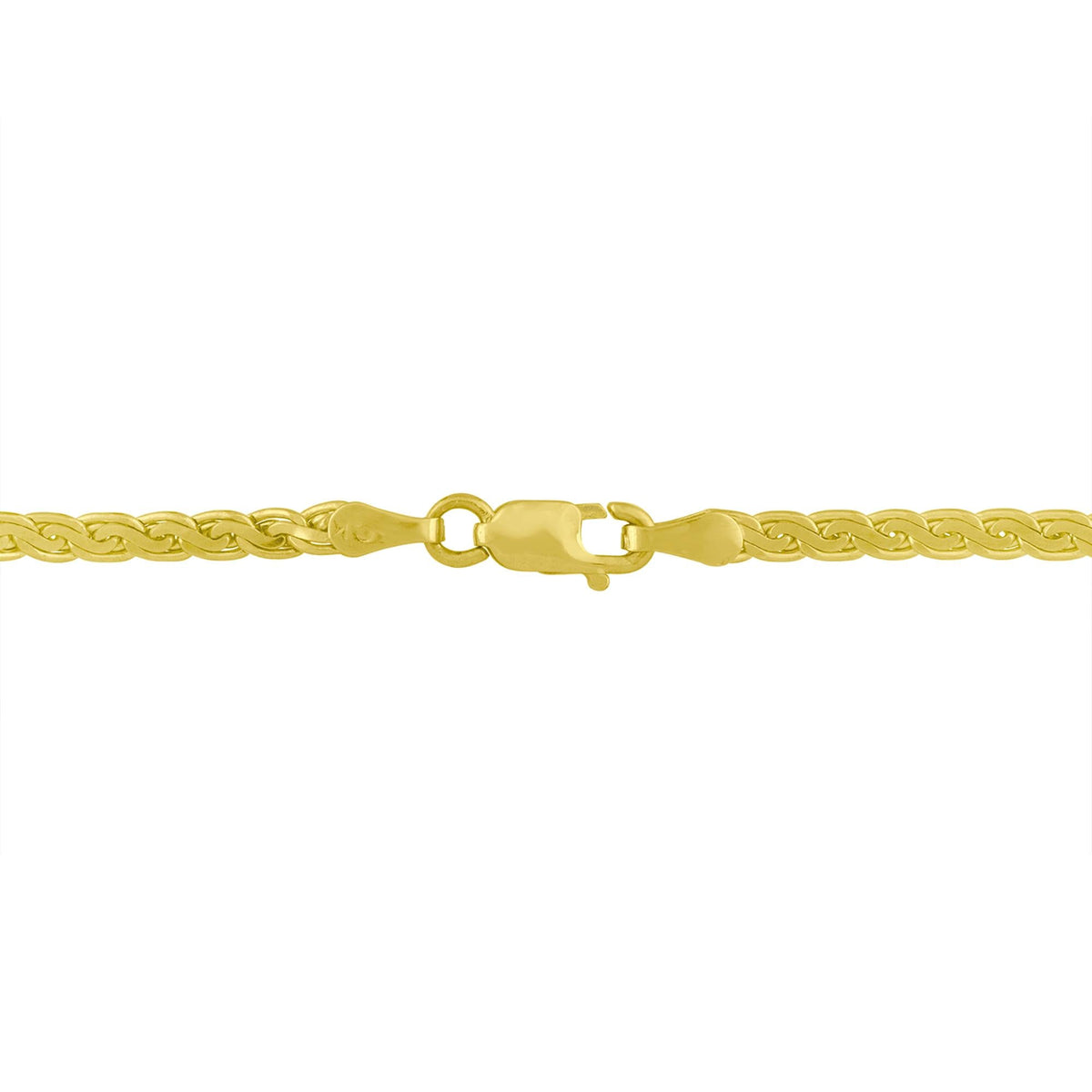 14K Two-Tone Gold Princess Cut Diamond V-Shape Pendant Necklace