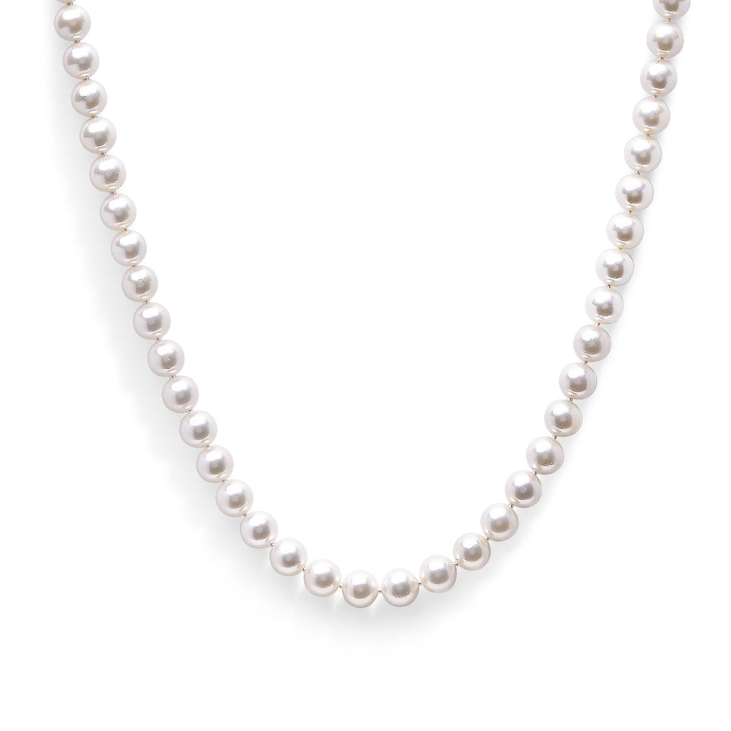 14K Gold 8.0x8.5mm Akoya Pearl Strand Necklace